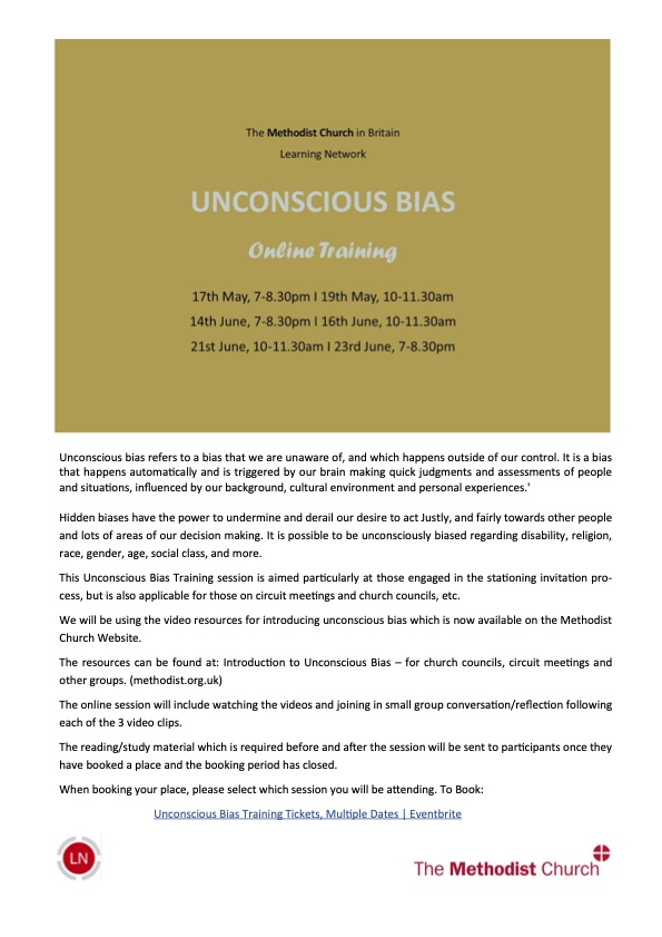 unconscious bias training advert