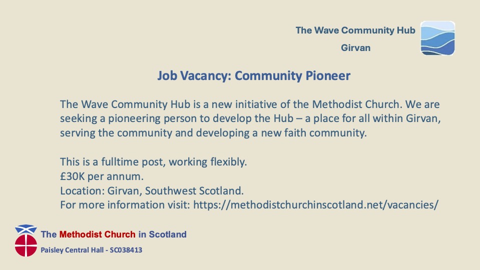 Advert for Community Pioneer Girvan